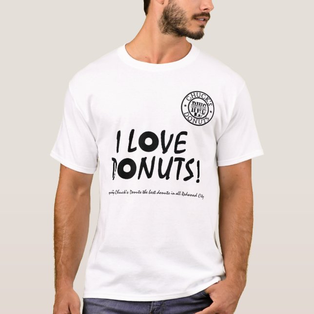 Camiseta Amo los anillos de espuma de las tiradas en la (Anverso)