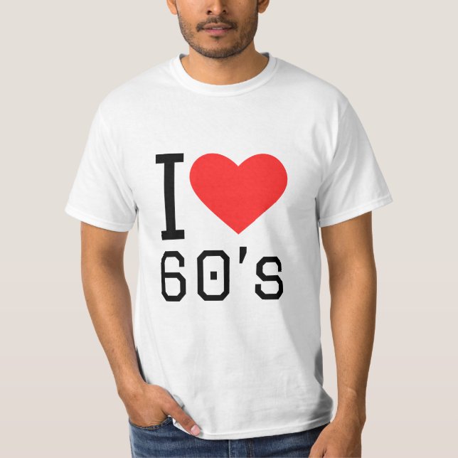 Camiseta Amo los años 60 (Anverso)