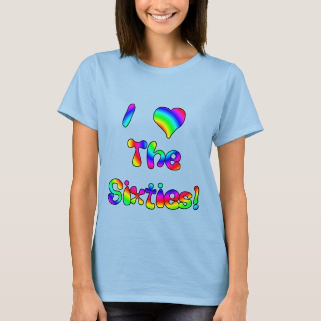 Camiseta Amo los años 60 (Anverso)