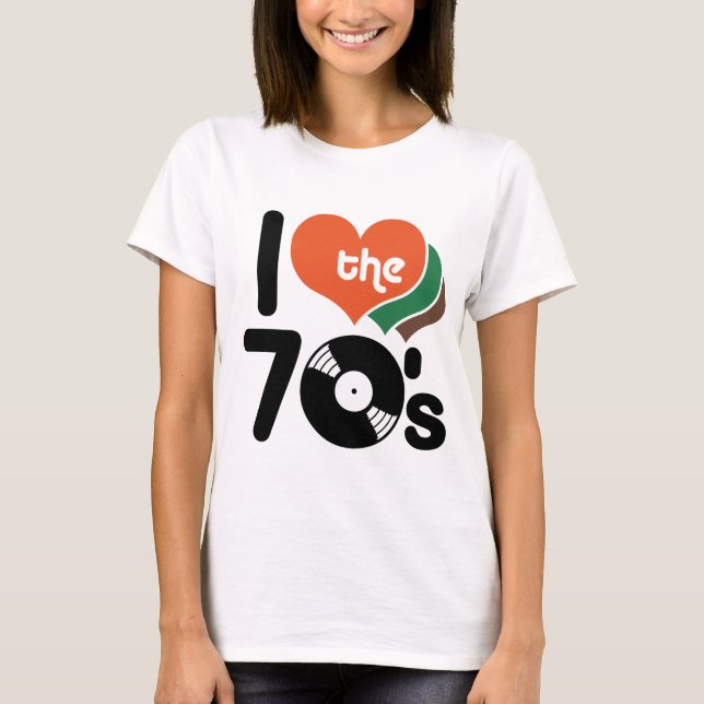 Camiseta Amo los años 70 (Anverso)