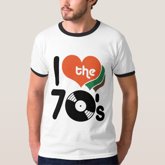 Camiseta Amo los años 70 (Anverso)
