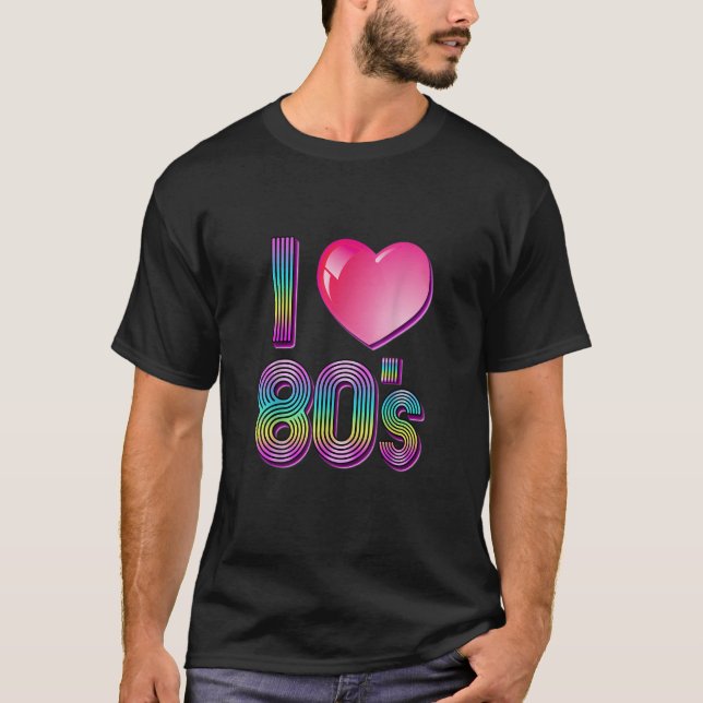 Camiseta Amo los años 80 (Anverso)