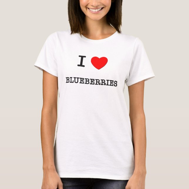 Camiseta Amo los ARÁNDANOS (la comida) (Anverso)