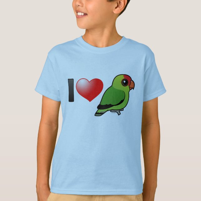 Camiseta Amo Los Aves Amantes Del Amo Abysiniano (Anverso)