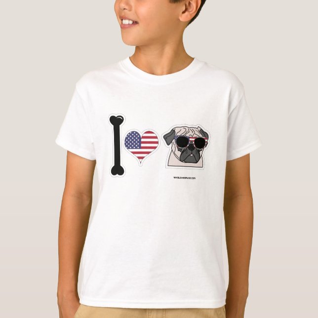 Camiseta Amo los barros amasados - niños patrióticos (Anverso)