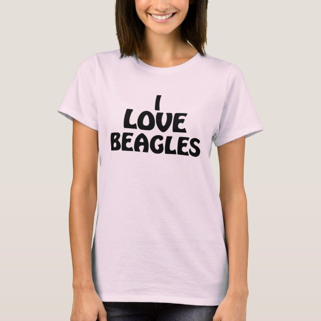 Camiseta Amo Los Beagles (Anverso)