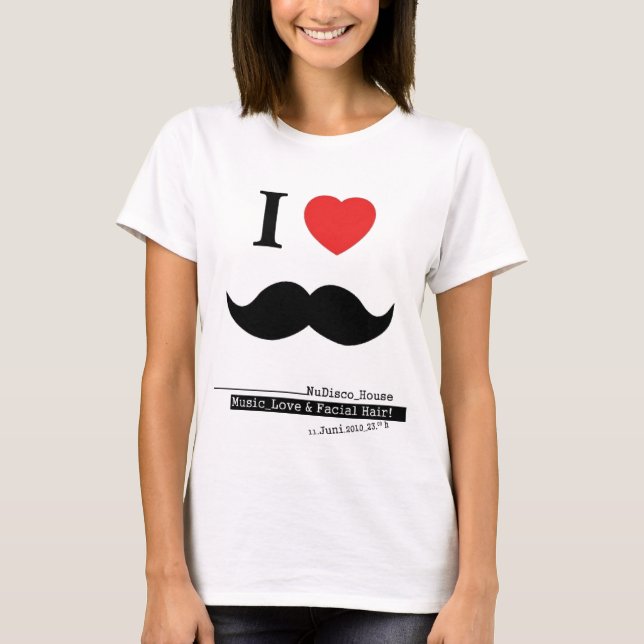 CAMISETA AMO LOS BIGOTES (Anverso)