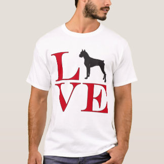 Camiseta Amo Los Boxers - Tee de color claro