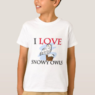 Camiseta Amo los búhos Nevado