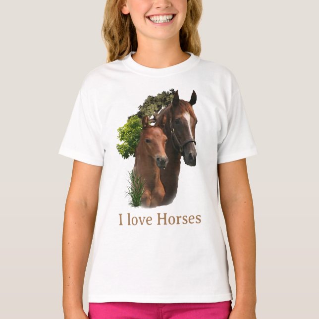 Camiseta Amo los Caballos (Anverso)