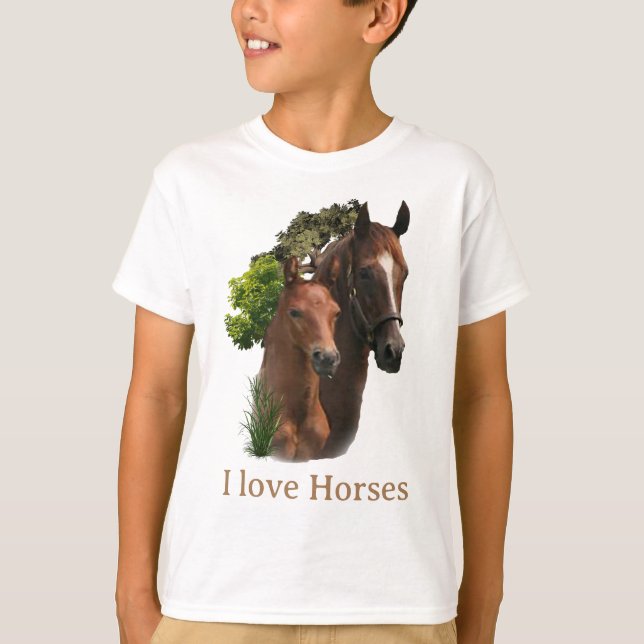 Camiseta Amo los Caballos (Anverso)