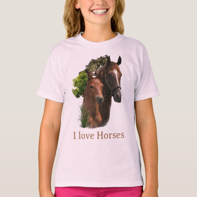 Camiseta Amo los Caballos (Anverso)
