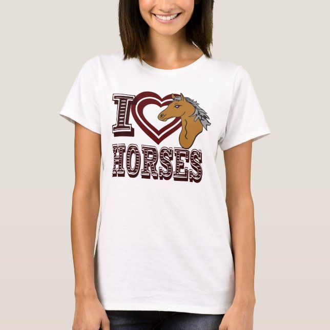 Camiseta Amo los Caballos (Anverso)