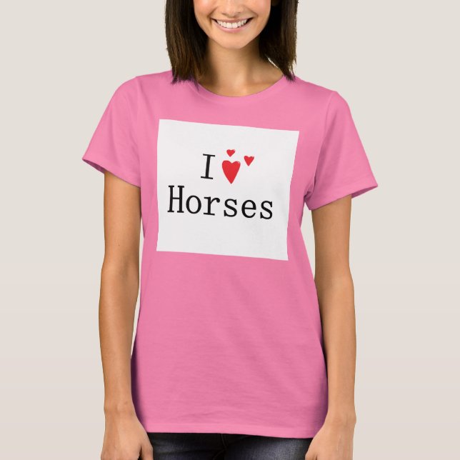Camiseta Amo los Caballos (Anverso)