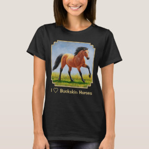 Camiseta Amo los Caballos Buckskin