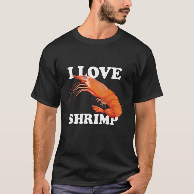 Camiseta Amo Los Camarones Simplemente Lo Mejor Divertida C (Anverso)