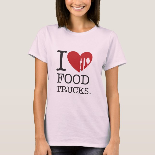 Camiseta AMO los camiones de la comida (Anverso)