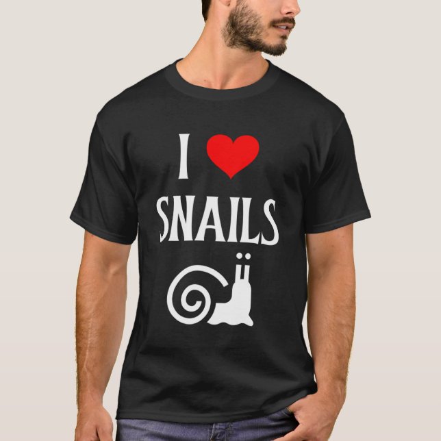 Camiseta Amo Los Caracoles Corazón Caracoles Caracol Gastro (Anverso)