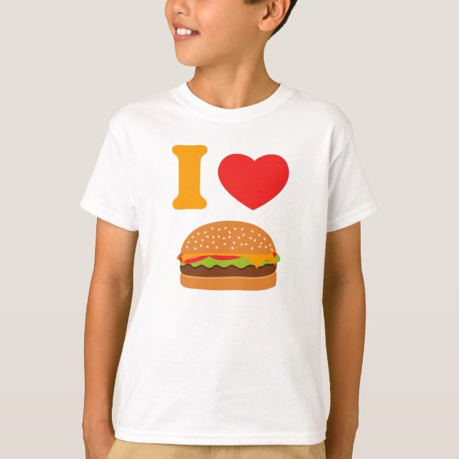 Camiseta Amo los cheeseburgers (Anverso)