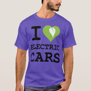 Camiseta Amo los coches eléctricos amigos