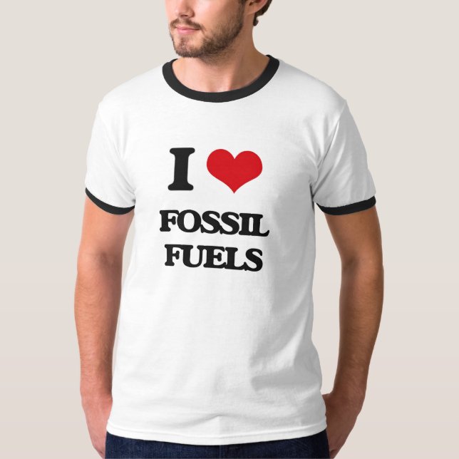 Camiseta AMO los combustibles fósiles (Anverso)