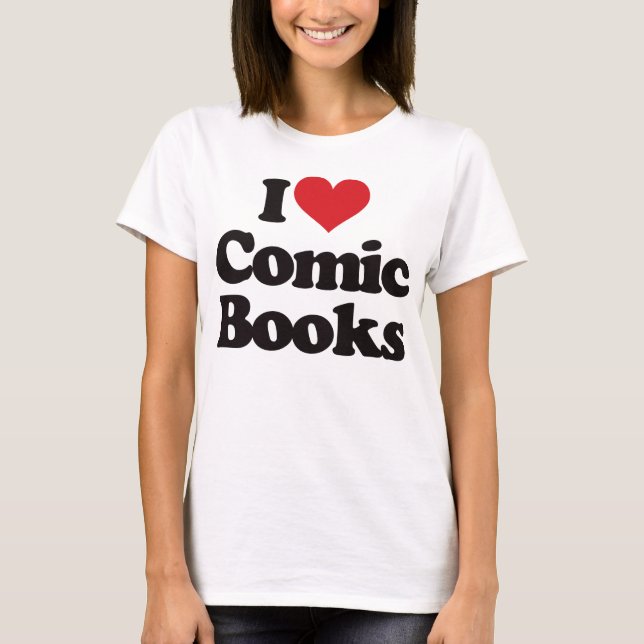 Camiseta Amo los cómic (Anverso)