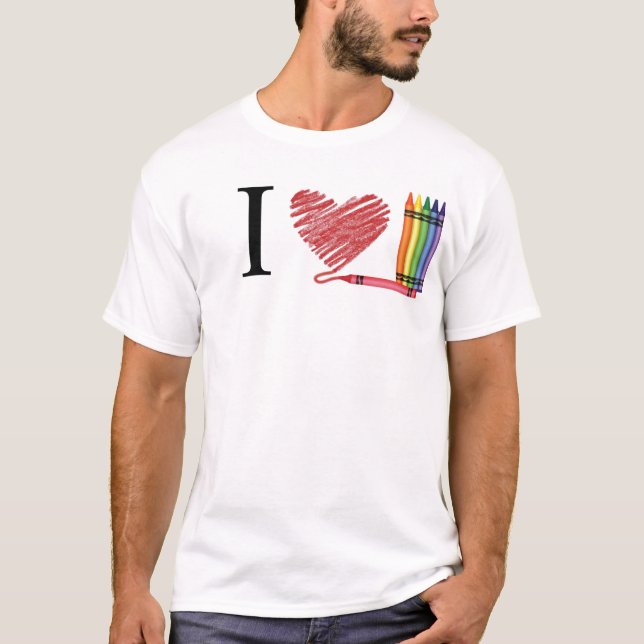 Camiseta Amo los creyones (Anverso)