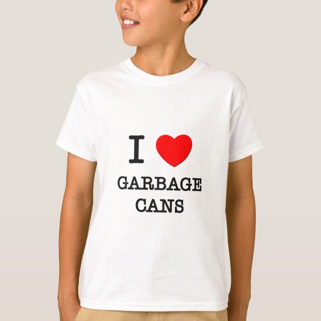 Camiseta Amo los cubos de la basura (Anverso)