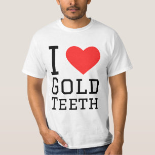 Camiseta Amo los dientes de oro