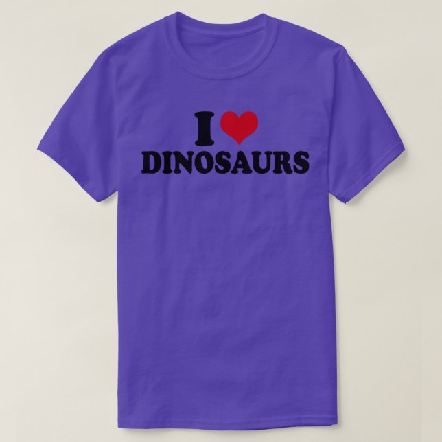Camiseta Amo los dinosaurios Dino (Diseño del anverso)