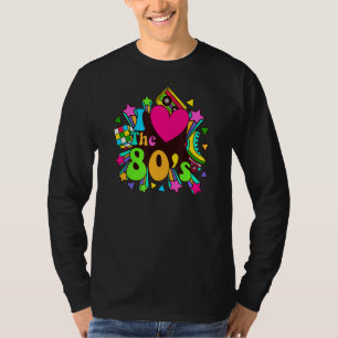 Camiseta Amo Los Disfraces De Los 80 Para Las Mujeres Niños