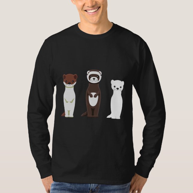 Camiseta Amo Los Ferres Ferrets Para Mujeres Hombres Niños (Anverso)