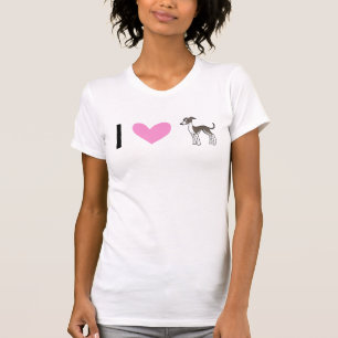 Camiseta Amo los galgos/Whippets/galgos italianos