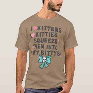Camiseta Amo los gatitos Amo a los gatitos amigos