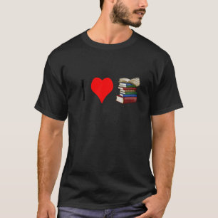 Camiseta Amo Los Libros Para Los Lectores Escritores Biblio