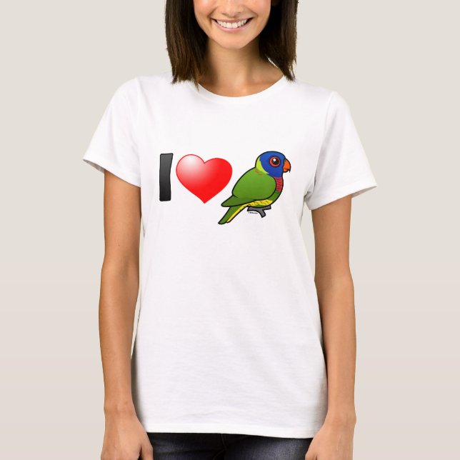 Camiseta Amo los Lorikeets del Arcoiris (Anverso)