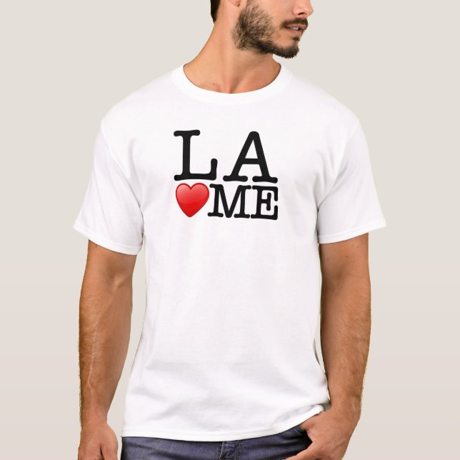 Camiseta Amo LOS, Los Ángeles me ama (Anverso)