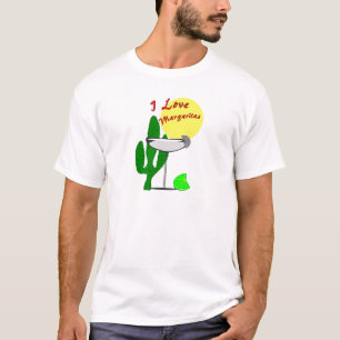 Camiseta Amo los margaritas--Camisetas de los amantes de
