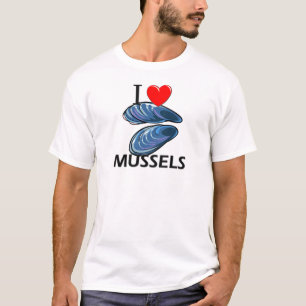 Camiseta Amo los mejillones