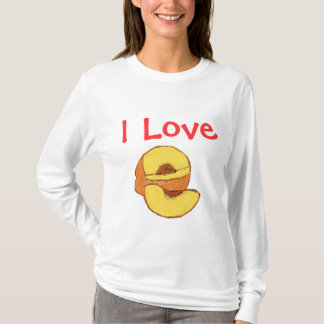 Camiseta Amo los melocotones