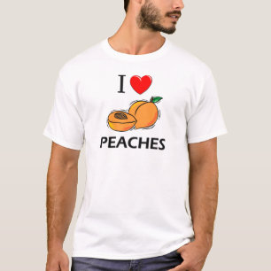 Camiseta Amo los melocotones