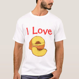 Camiseta Amo los melocotones