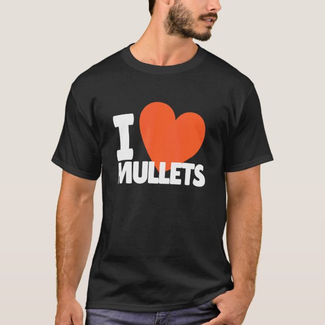 Camiseta Amo los mullets (Anverso)