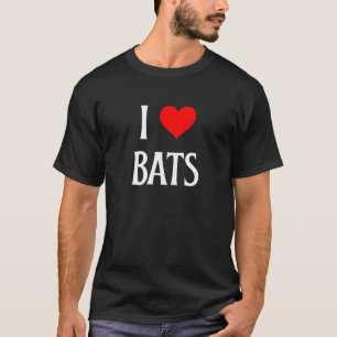 Camiseta Amo los murciélagos Me encantan los murciélagos Am