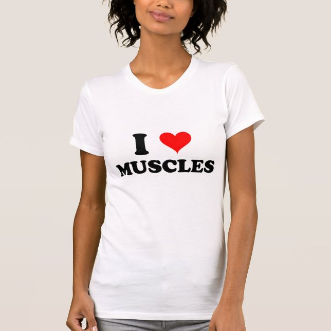 Camiseta Amo los músculos (Anverso)