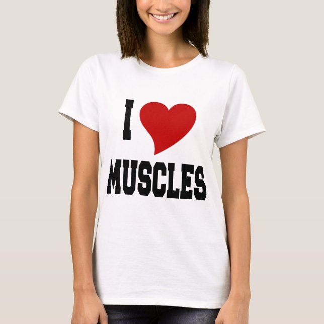 Camiseta Amo los músculos (Anverso)