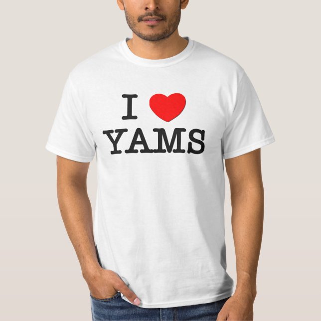 Camiseta Amo los ÑAMES (la comida) (Anverso)