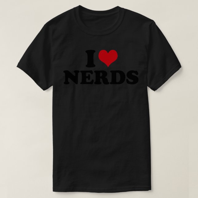 Camiseta Amo los Nerds Nerd (Diseño del anverso)