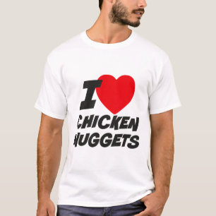 Camiseta Amo los nuggets de pollo 
