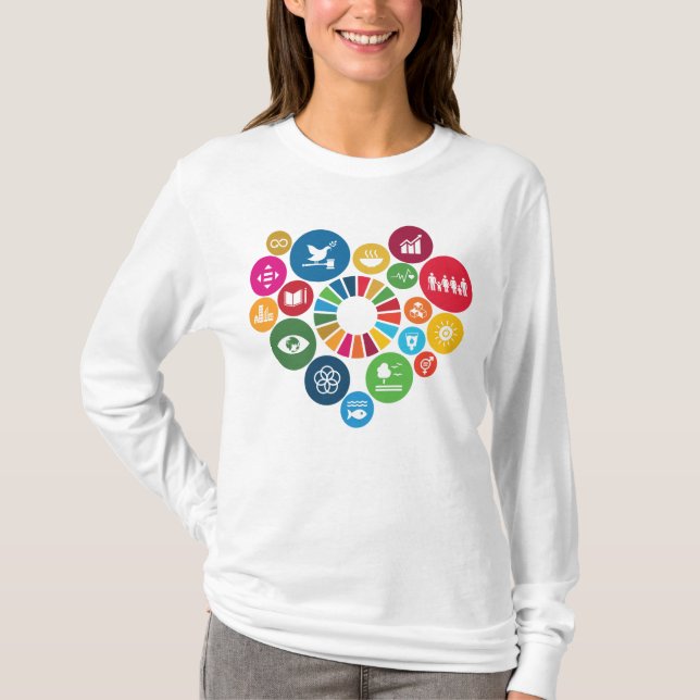 Camiseta Amo los Objetivos de Desarrollo Sostenible (Metas  (Anverso)